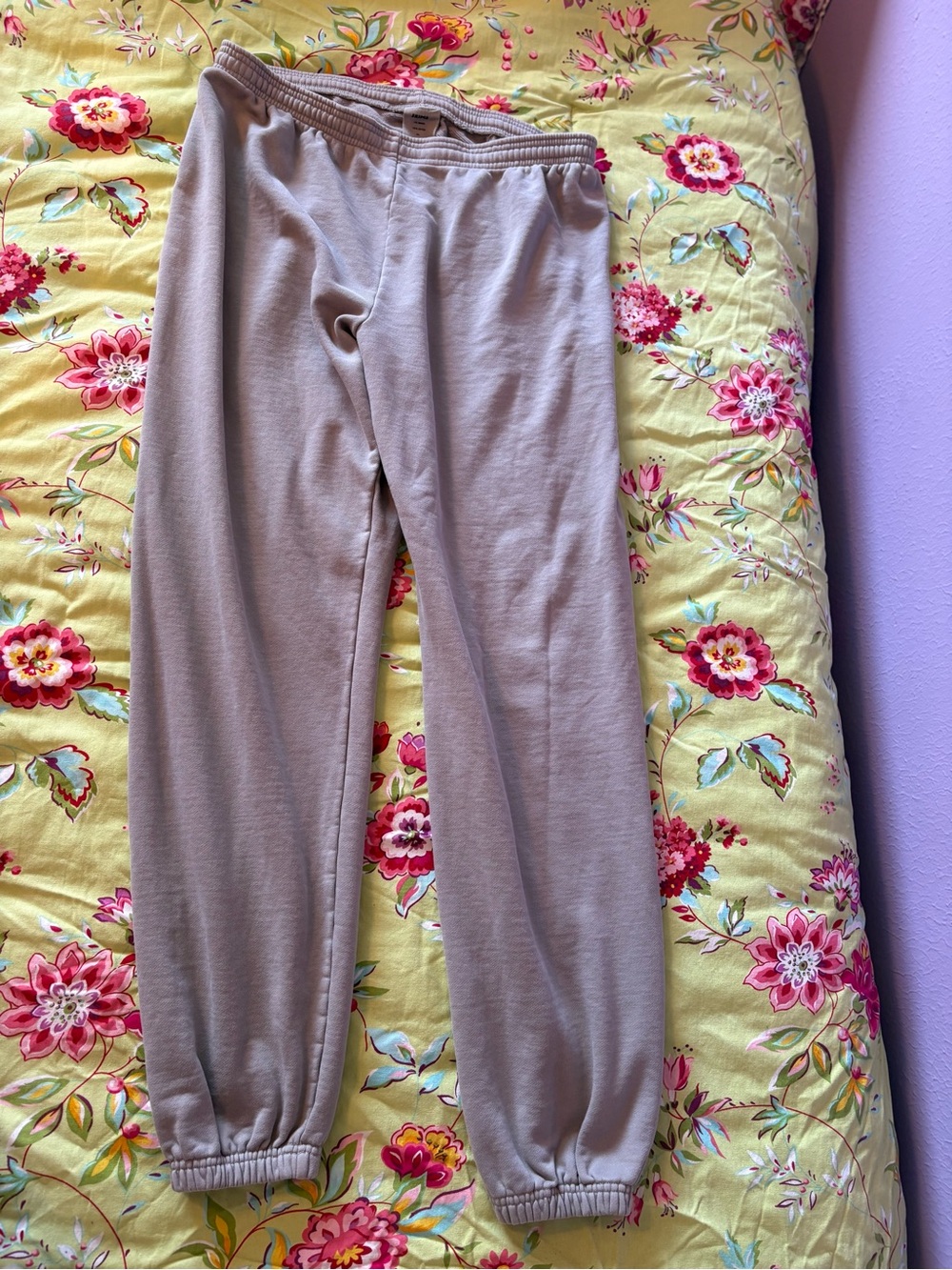 Skims 100% Cotton Gray Tapered Leg The Jogger Sweatpants Mens 2XL 32” Inseam EUC